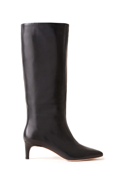 Shop Loeffler Randall Gloria Leather Knee High Boots In Black