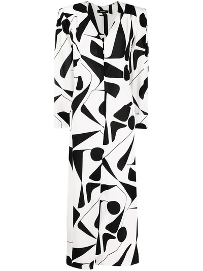 Isabel Marant Albi Printed Stretch-silk Midi Dress In White