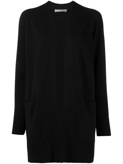 Shop Vince Open-front Cashmere Cardigan In Black