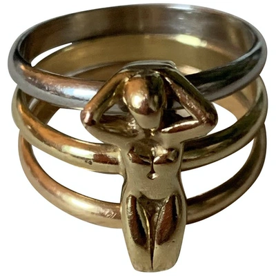 Pre-owned Charles Jourdan Gold Gold Plated Ring
