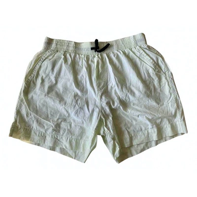 Pre-owned Balmain Yellow Cotton - Elasthane Swimwear