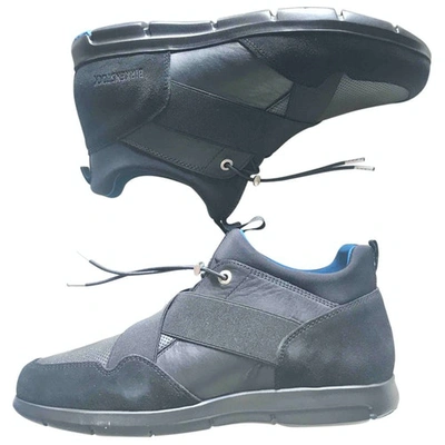 Pre-owned Birkenstock Leather Trainers In Black