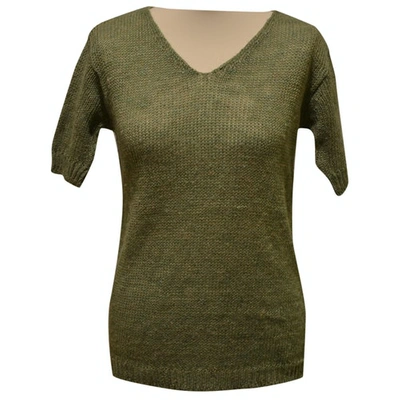 Pre-owned Roberto Collina Linen Jumper In Green