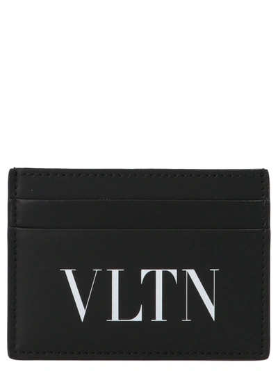 Shop Valentino Vltn Cardholder In Black