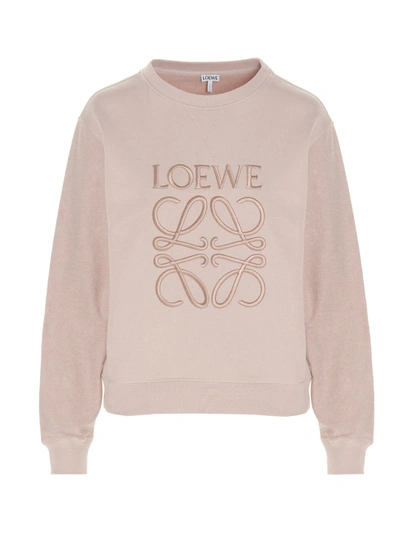 Shop Loewe Anagram Sweater In Pink