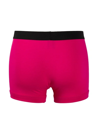 Tom Ford Logo Waistband Boxer Briefs In Pink