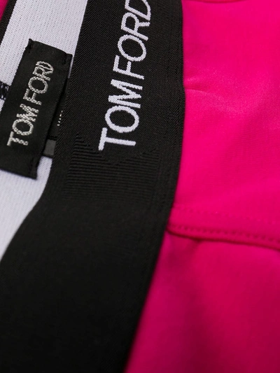 Tom Ford Logo Waistband Boxer Briefs In Pink