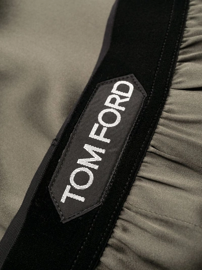 Shop Tom Ford Logo-waistband Boxer Shorts In Green