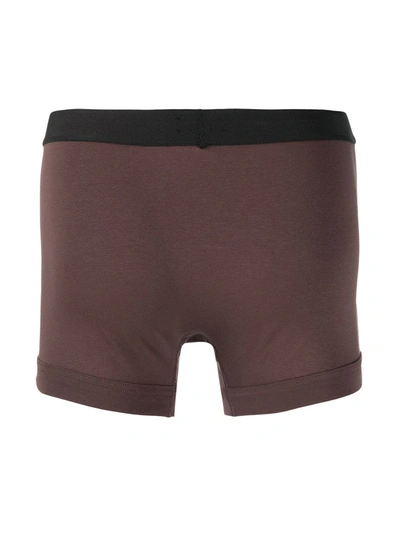 Shop Tom Ford Jersey Boxer Briefs In Brown