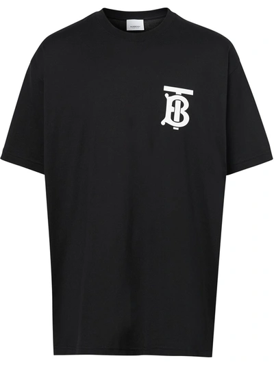 Shop Burberry Emerson T-shirt In Black