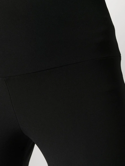 Shop Norma Kamali High Waisted Straight-leg Trousers In Black