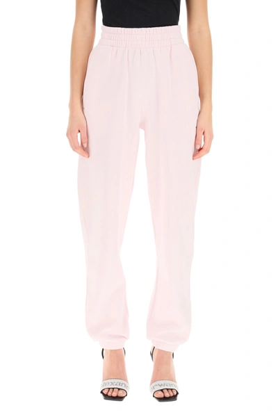 Shop Alexander Wang T T By Alexander Wang Foundation Terry Sweatpants In Pink