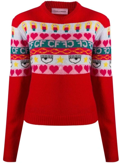 Shop Chiara Ferragni Women's Red Sweater