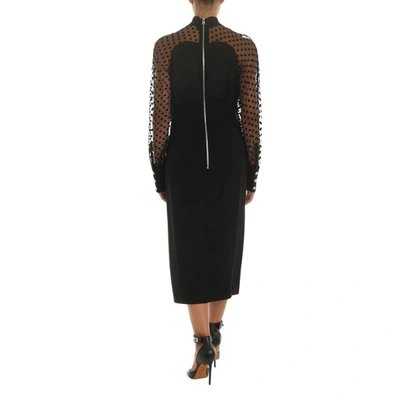 Shop Balmain Women's Black Silk Dress