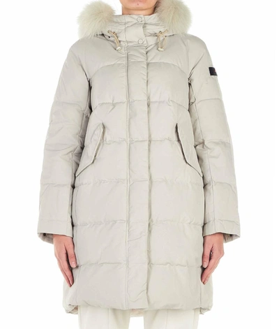 Shop Peuterey Women's White Polyester Down Jacket