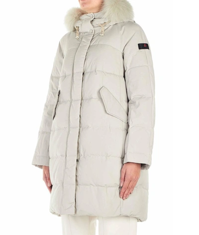 Shop Peuterey Women's White Polyester Down Jacket