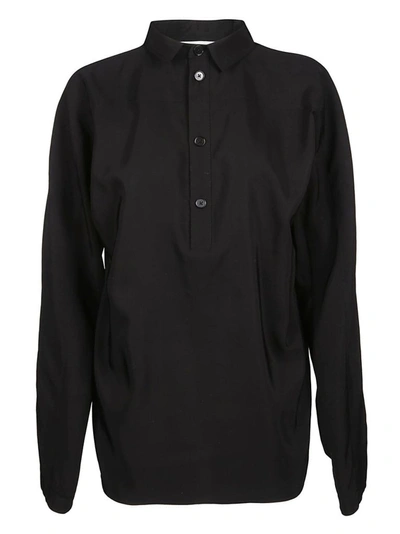 Shop Jil Sander Women's Black Viscose Shirt