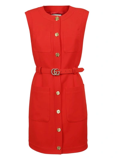 Shop Gucci Women's Red Silk Vest