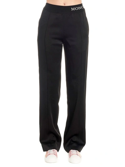 Shop Moncler Women's Black Acetate Pants