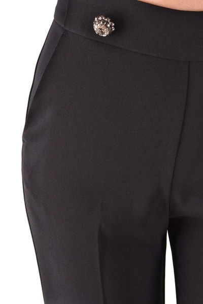 Shop Pinko Women's Black Polyester Pants