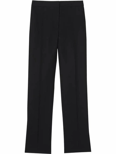 Shop Burberry Women's Black Wool Pants