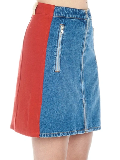 Shop Kenzo Women's Blue Polyester Skirt