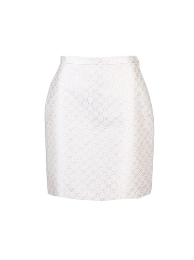 Shop Gucci Women's White Wool Skirt