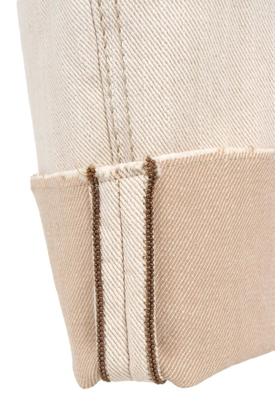 Shop Brunello Cucinelli Women's Beige Cotton Jeans