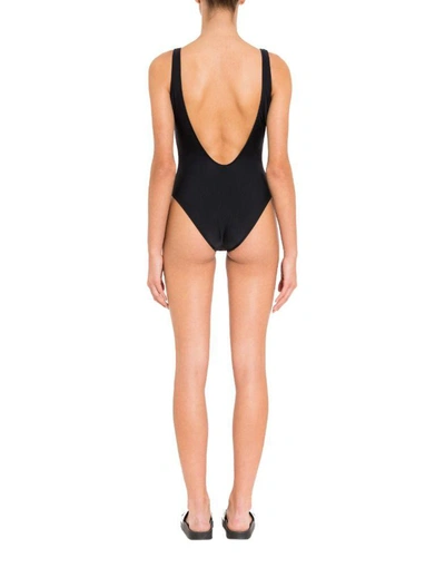 Shop Moschino Women's Black Polyamide One-piece Suit