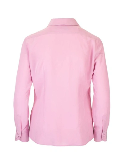 Shop Gucci Women's Pink Silk Shirt