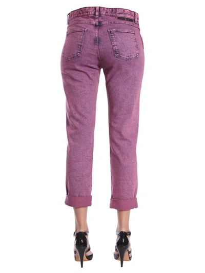 Shop Stella Mccartney Women's Fuchsia Cotton Jeans