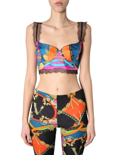 Shop Versace Women's Multicolor Silk Top