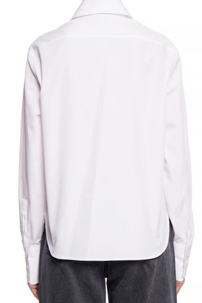 Shop Saint Laurent Women's White Cotton Shirt