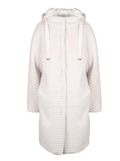 Shop Herno Women's White Polyester Coat