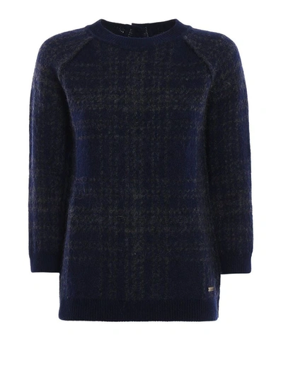 Shop Woolrich Women's Blue Wool Sweater