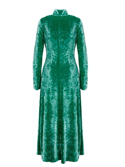 Shop Attico The  Women's Green Viscose Dress