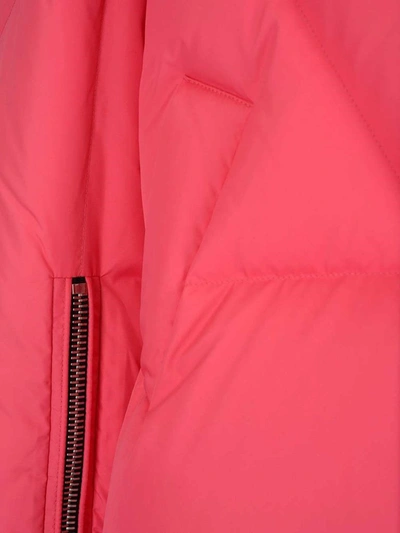 Shop Khrisjoy Women's Fuchsia Polyester Down Jacket