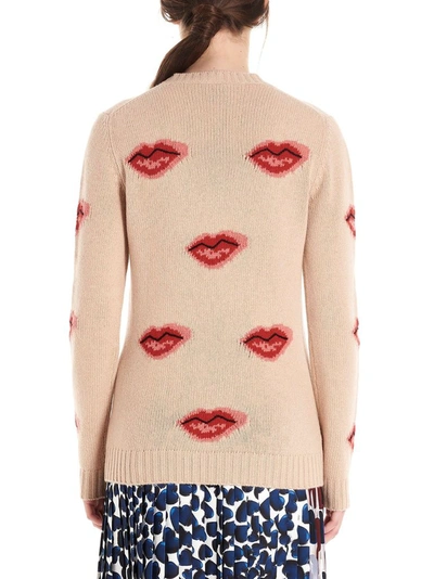 Shop Prada Women's Beige Wool Sweater