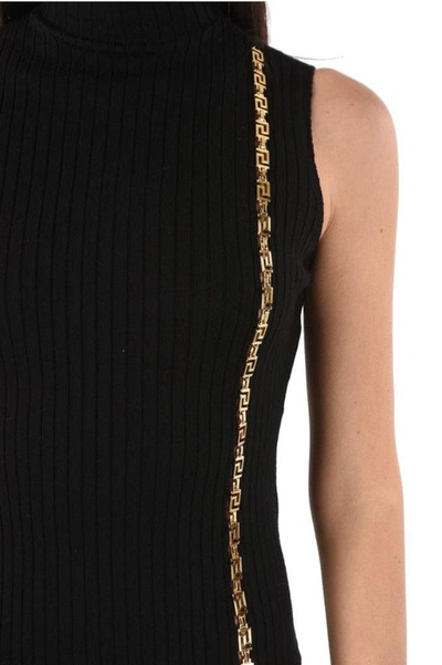 Shop Versace Women's Black Wool Dress