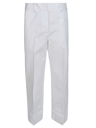Shop Prada Women's White Cotton Pants