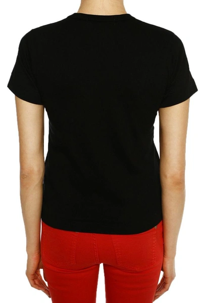 Shop Comme Des Garçons Women's Black Cotton T-shirt