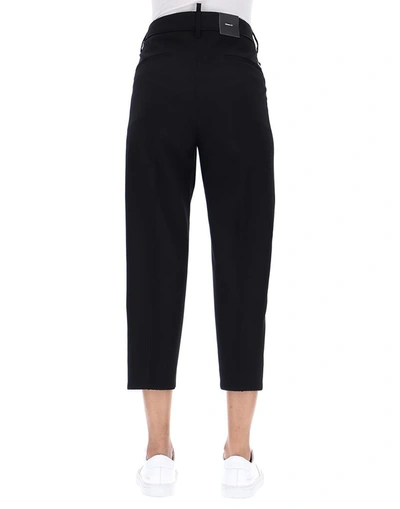 Shop Dsquared2 Women's Black Wool Pants