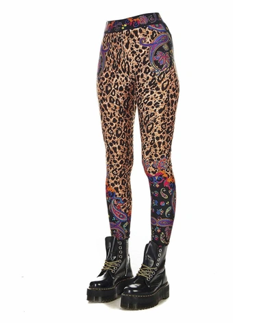Shop Versace Women's Multicolor Polyester Leggings