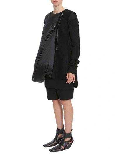 Shop Rick Owens Women's Black Wool Coat