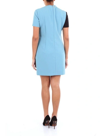 Shop Versace Collection Women's Light Blue Polyester Dress