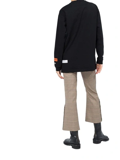 Shop Heron Preston Women's Black Cotton Sweatshirt