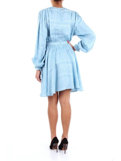 Shop Versace Collection Women's Light Blue Acetate Dress