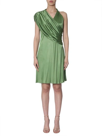 Shop Lanvin Women's Green Viscose Dress