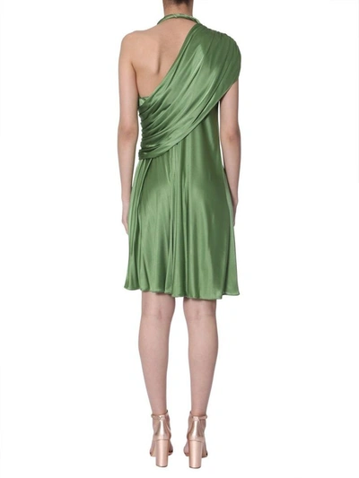 Shop Lanvin Women's Green Viscose Dress