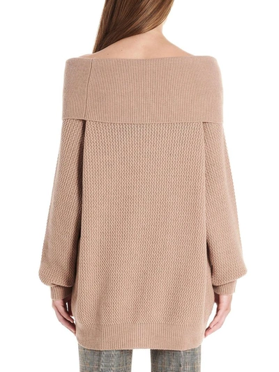 Shop Stella Mccartney Women's Beige Wool Sweater